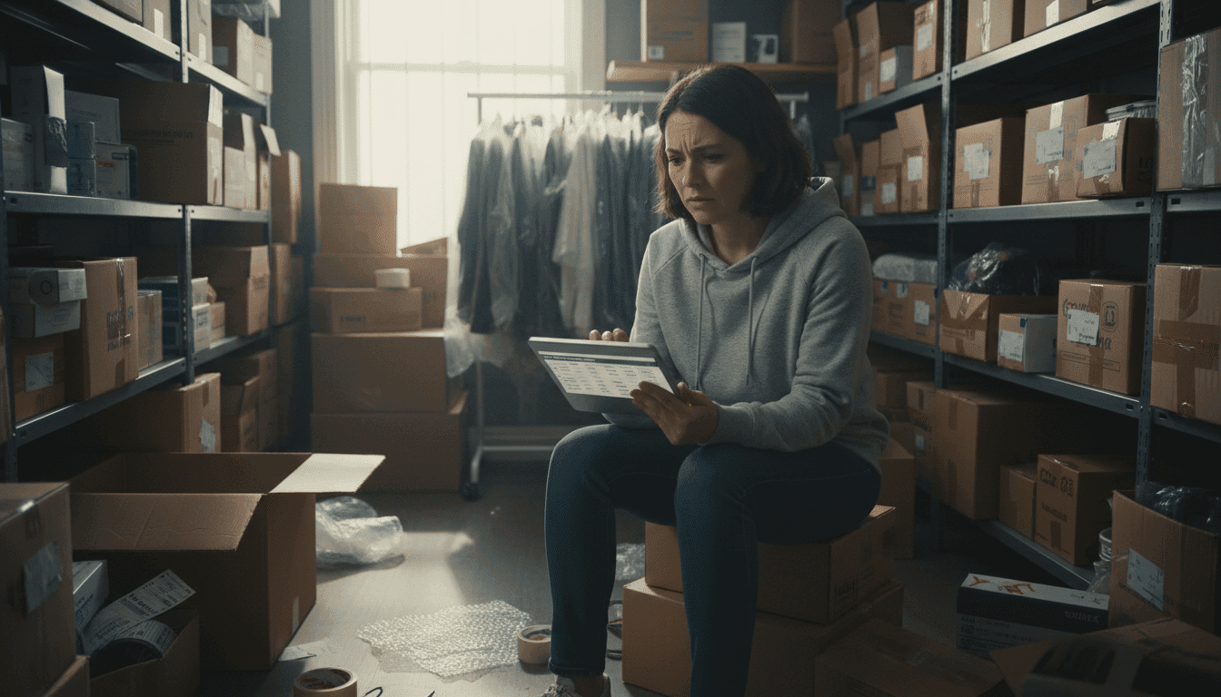 Een ondernemer beheert consignatie verkoop percentage