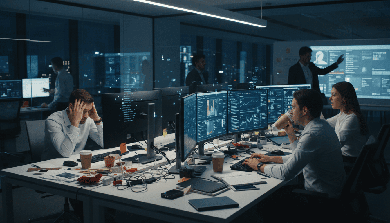 Een social media content specialist werkt gefocust