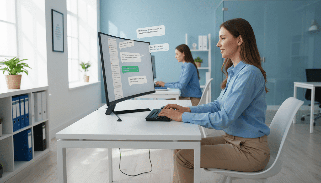 Medewerker controleert voorraad met automatiseringstools