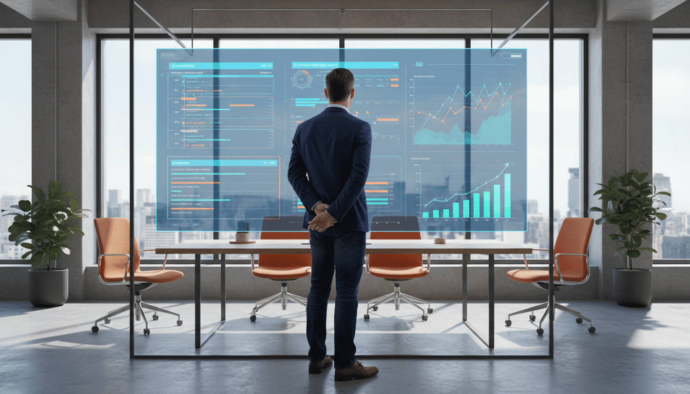 Moderne social media content specialist bekijkt dashboard