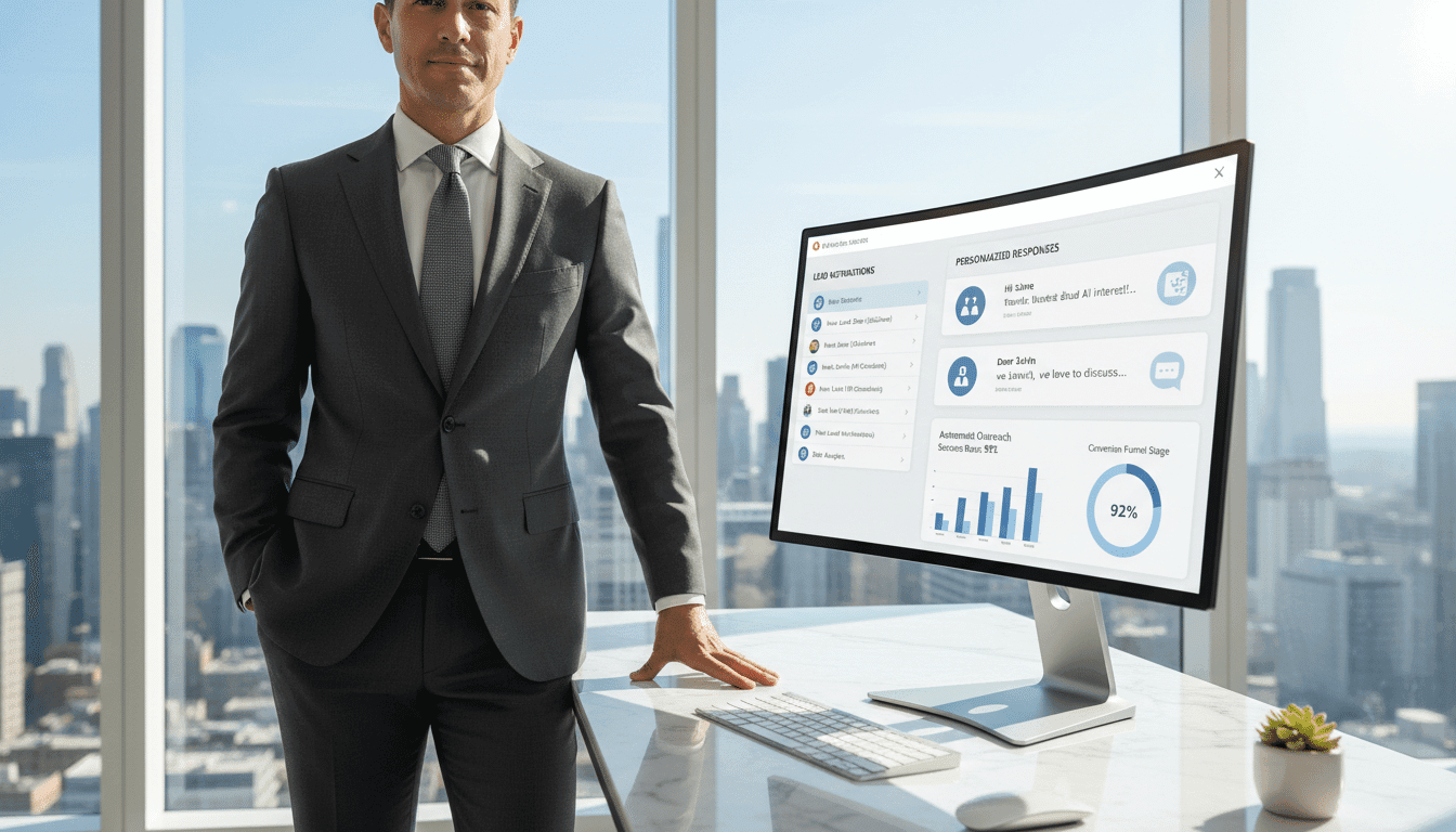 Professional bekijkt dashboard voor offerte opvolging