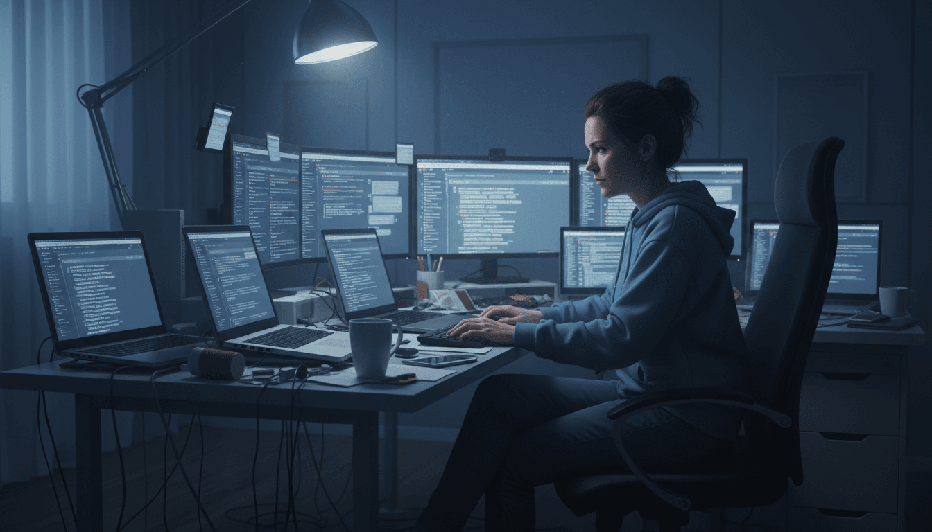 Een moeie administrator doet een moderatie analyse