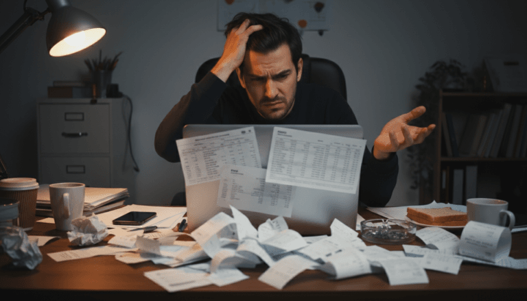 Kleine ondernemer worstelt met rommelige financiyle administratie