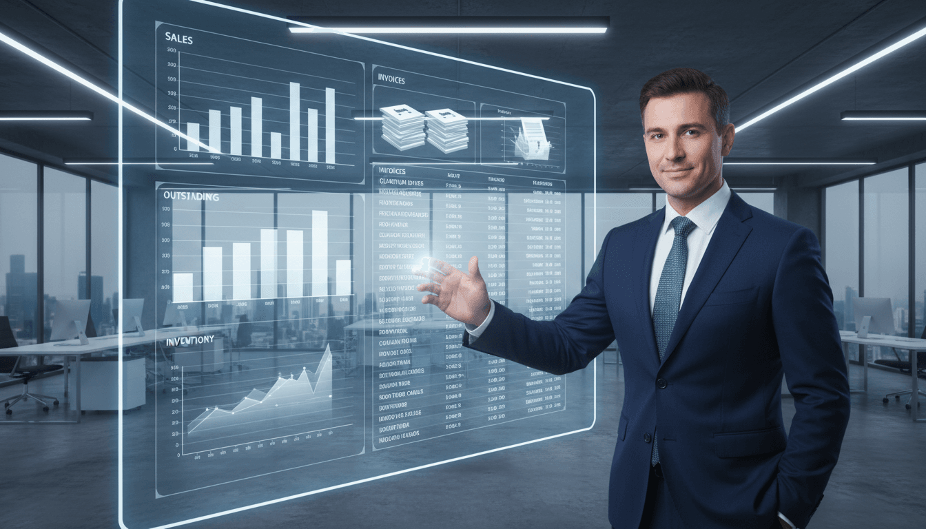 Professioneel werkt aan e facturatie en overzichtelijke dashboards