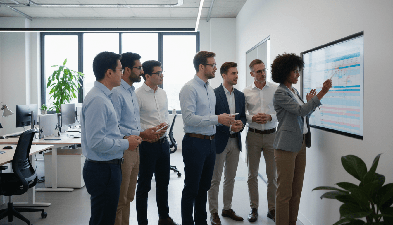 Team werkt samen aan digitale ploegendienst planning