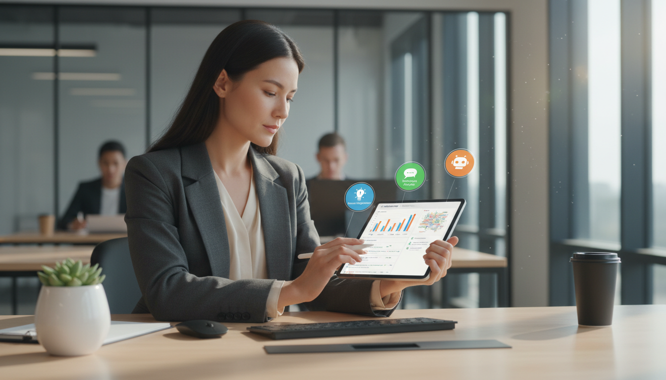 Jonge professional beoordeelt feedback met AI ondersteuning