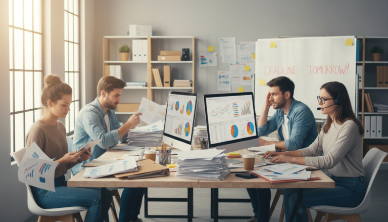 Marketing team werkt hard aan processen verbeteren